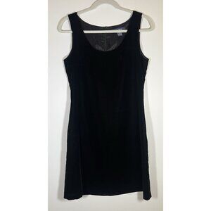 Vintage 80s THE LIMITED black velvet mini tank dress 6 holiday mobwife bodycon